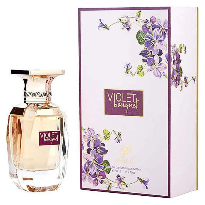 Afnan Violet Bouquet Eau De Parfum For Women 80ml - Image 3