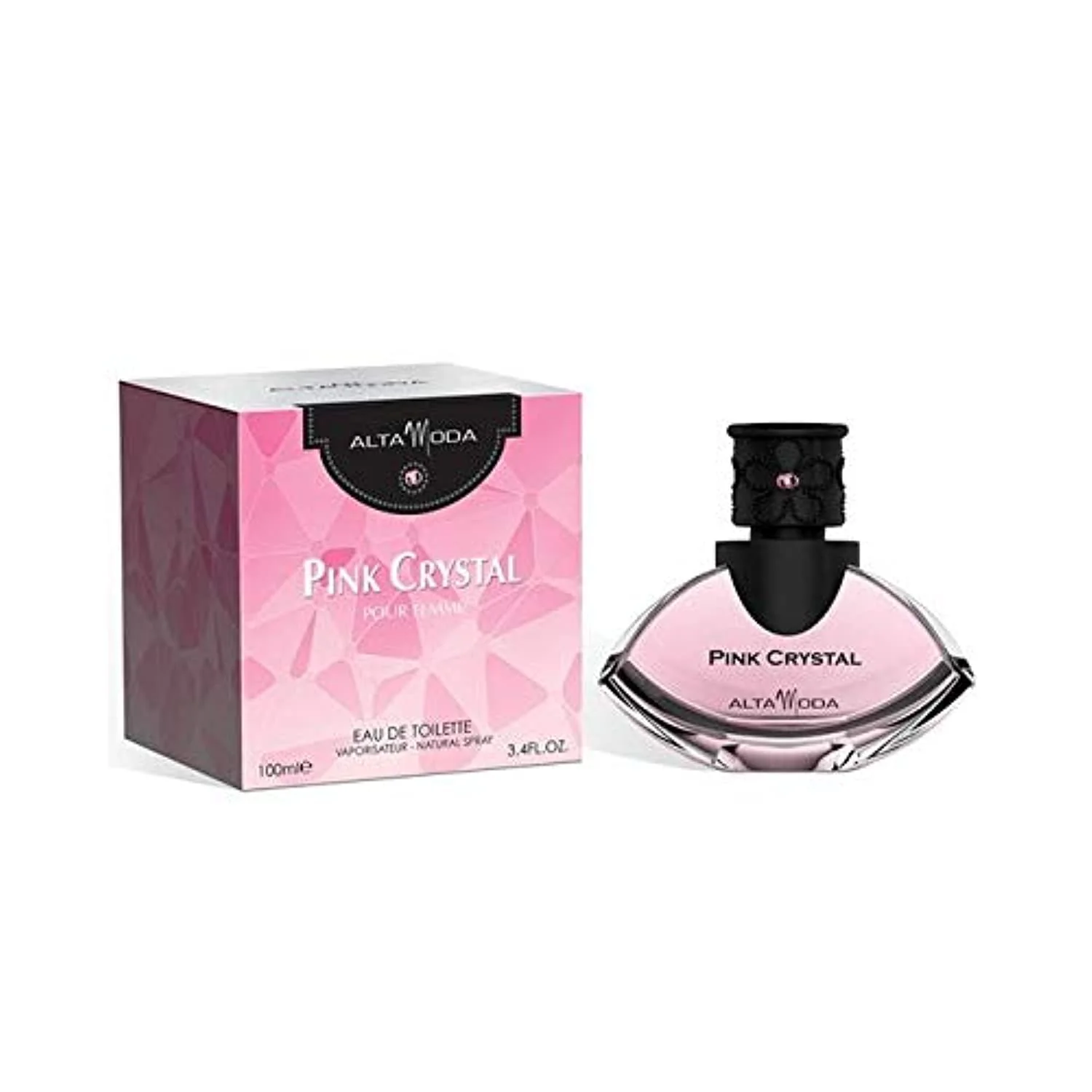 AltaModa Pink Crystal Eau De Toilette For Women 100ml - Image 2