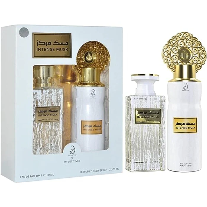 Arabiyat Intense Musk Set For Unisex Eau De Parfum 100ml + Perfume Spray 200ml - Image 2
