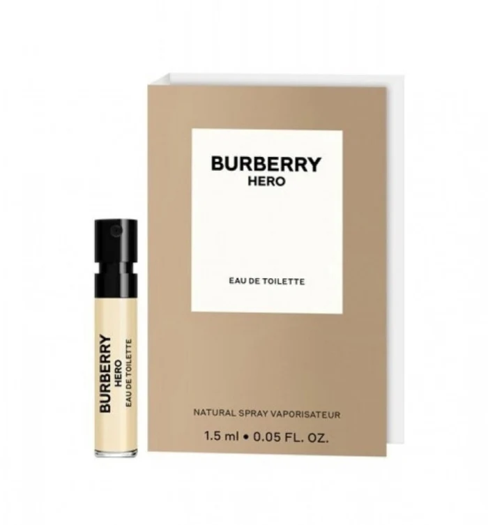 Sample Burberry Hero Vials Eau De Toilette For Men 1.5ml
