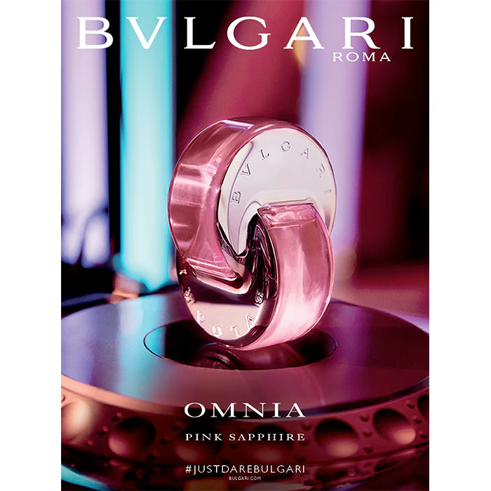 Bvlgari Omnia Pink Sapphire Set For Women Eau De Toilette 65ml+Body Lotion 75ml +Shower Gel 75ml +Pouch - Image 3