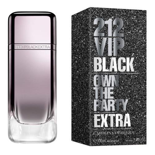 Carolina Herrera 212 VIP Black Extra Limited Edition Eau De Parfum For Men 100ml - Image 2