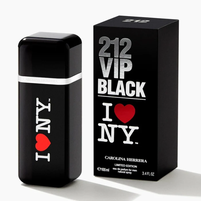 Carolina Herrera 212 Vip Black I Love NY Eau De Parfum For Men 100ml - Image 2