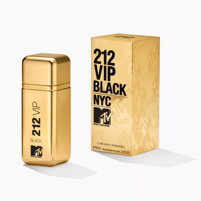 Carolina Herrera 212 Vip Black MTV Eau De Parfum For Men 100ml - Image 5