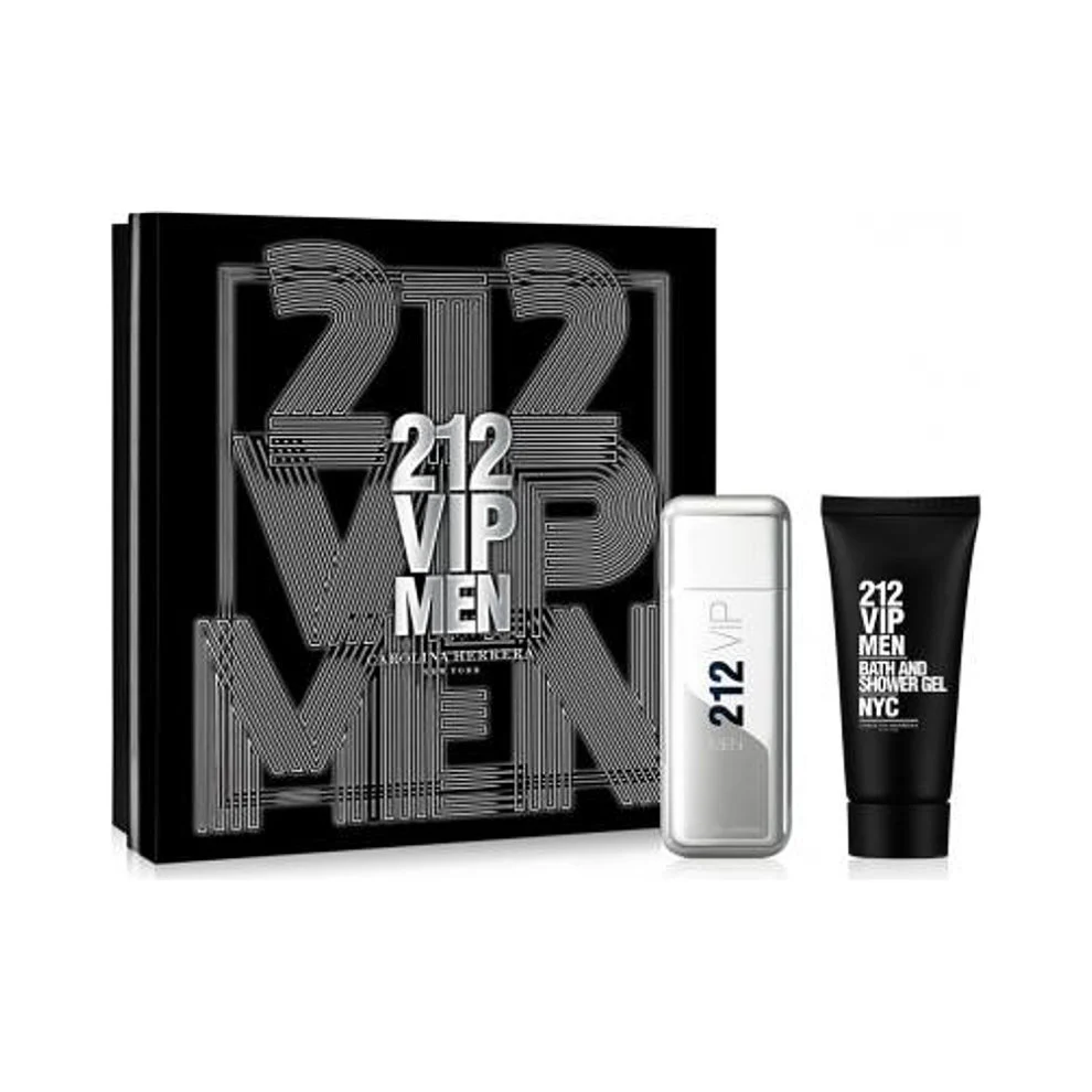 Carolina Herrera 212 Vip Travel Set For Men De Toilette 100ml + Shower Gel 100ml - Image 2