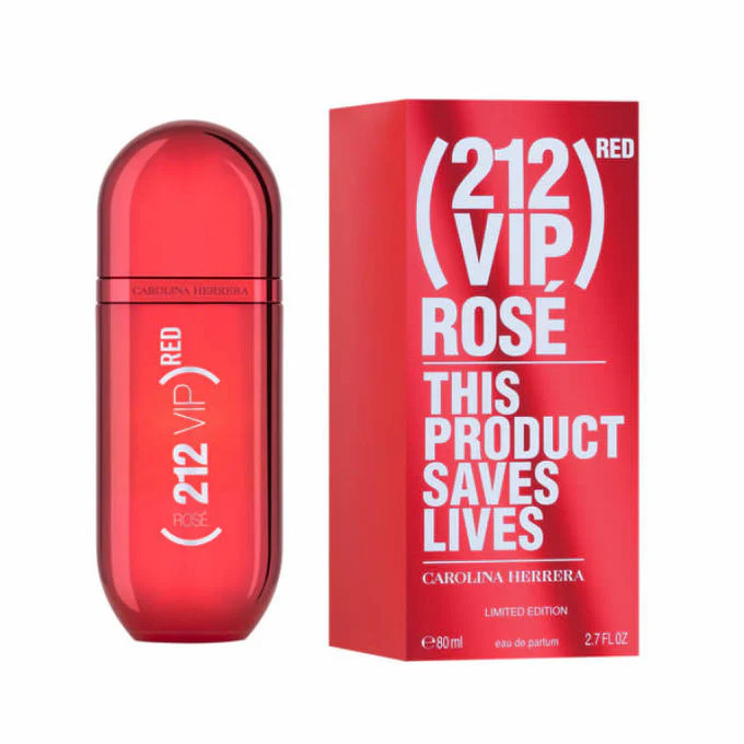 Carolina Herrera 212 VIP Rose Red Eau De Parfum For Women 80ml - Image 2