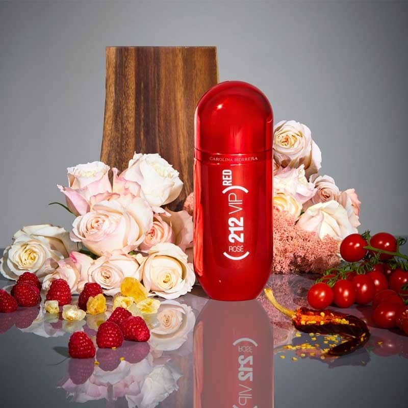 Carolina Herrera 212 VIP Rose Red Eau De Parfum For Women 80ml - Image 3