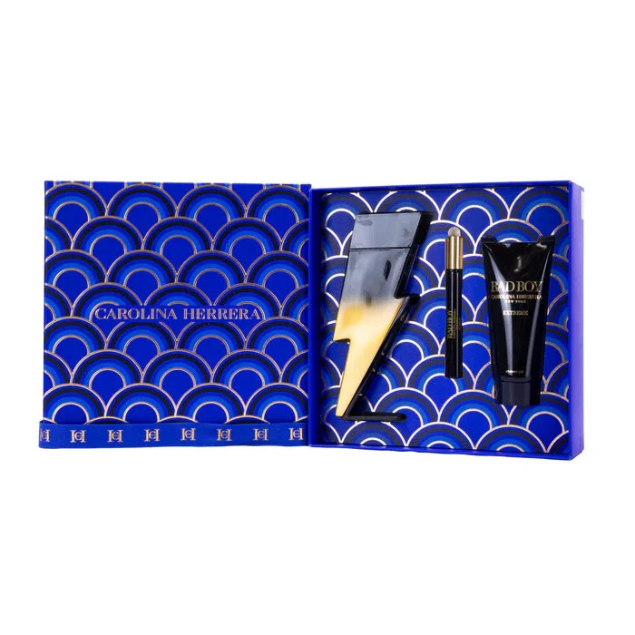 Carolina Herrera Bad Boy Extreme Set For Men Eau De Parfum 100ml + Mini Travel 10ml + Shower Gel 100ml - Image 3