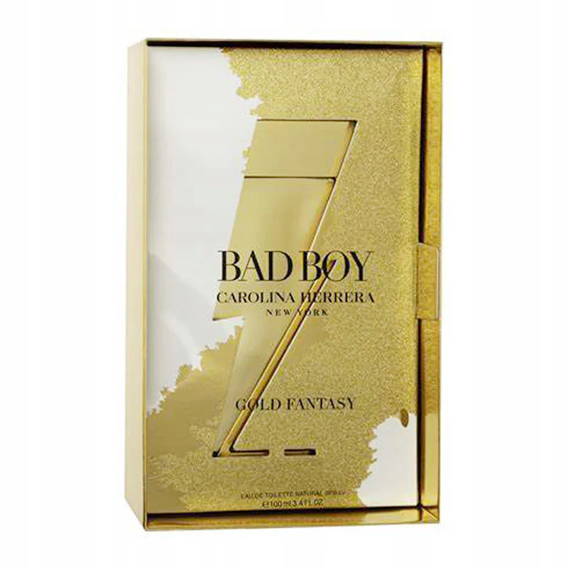 Carolina Herrera Bad Boy Gold Fantasy Limited Edition Eau De Toilette For Men 100ml - Image 2