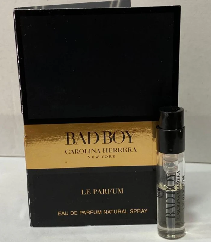 Sample Carolina Herrera Bad Boy Le Parfum Vials Eau De Parfum For Men 1.5ml - Image 2