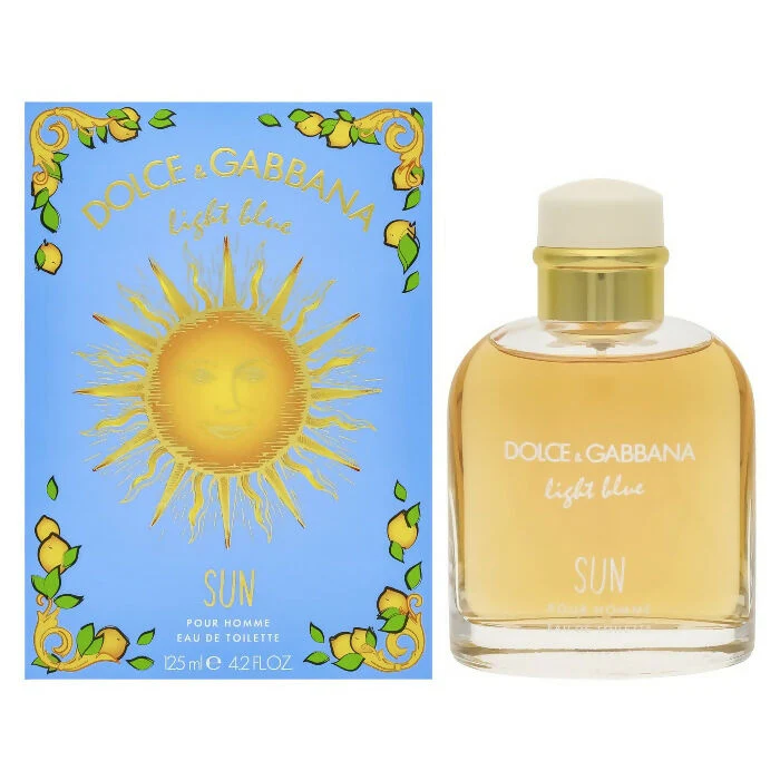 Dolce & Gabbana Light Blue Sun Eau De Toilette For Men 125ml - Image 2