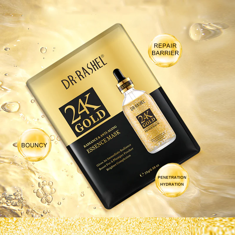 Dr. Rashel 24K Gold Whitening and Tightening Mask 5 pcs - Image 2