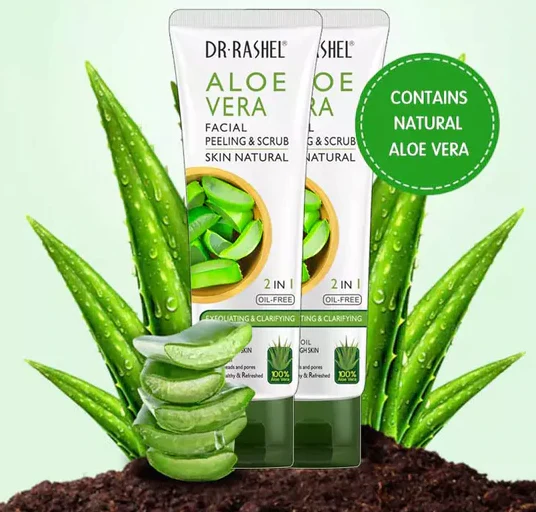 Dr Rashel Aloe Vera 2 in1 Facial Peeling & Scrub 100 g - Image 3