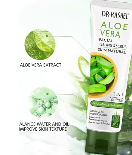 Dr Rashel Aloe Vera 2 in1 Facial Peeling & Scrub 100 g - Image 4