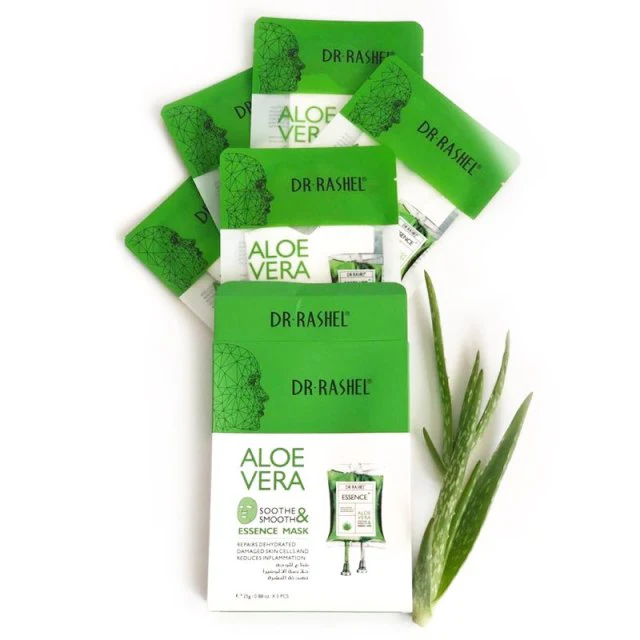 Dr. Rashel Aloe Vera Soothe And Smooth Essence Mask 5 pcs - Image 2