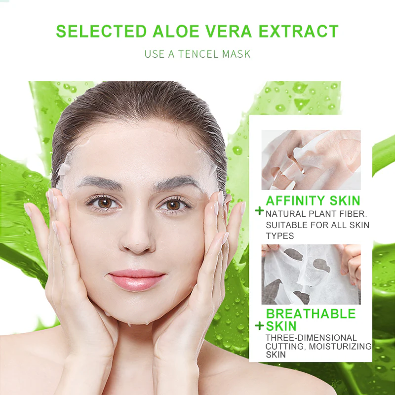 Dr. Rashel Aloe Vera Soothe And Smooth Essence Mask 5 pcs - Image 3