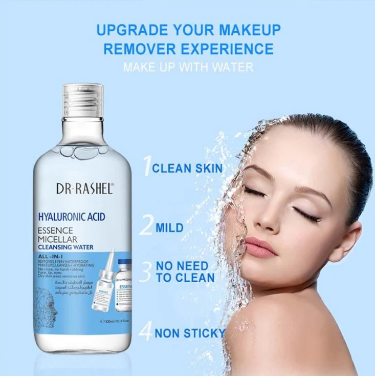 Dr. Rashel Hyaluronic Acid Essence Micellar Cleansing Water 300ml - Image 4