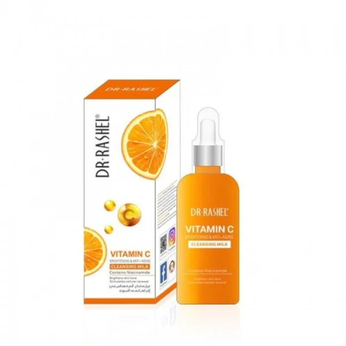 Dr Rashel Vitamin C Brightening and Anti-Aging Cleansing Milk Makeup Remover 100ml - Image 2