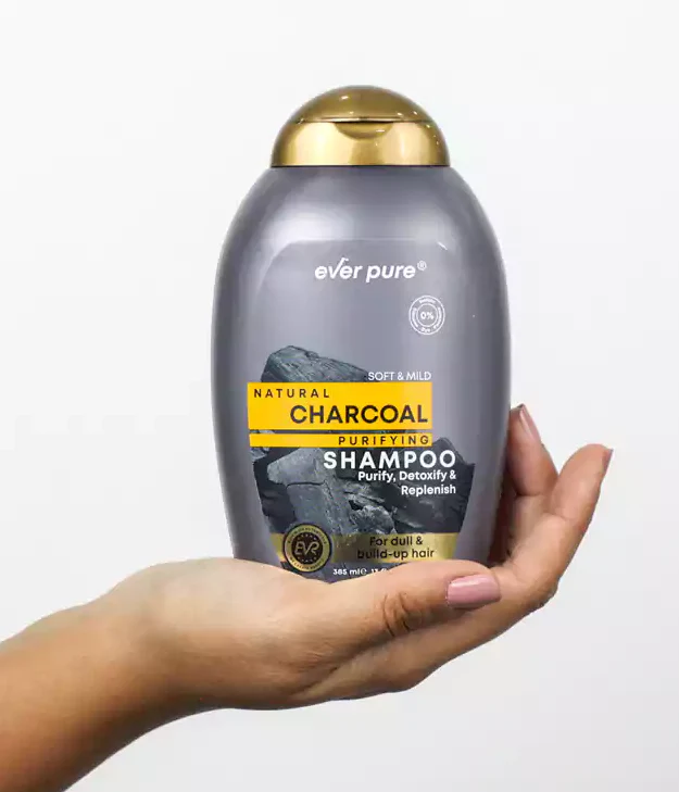 Ever Pure Charcoal Shampoo 385ml - Image 2