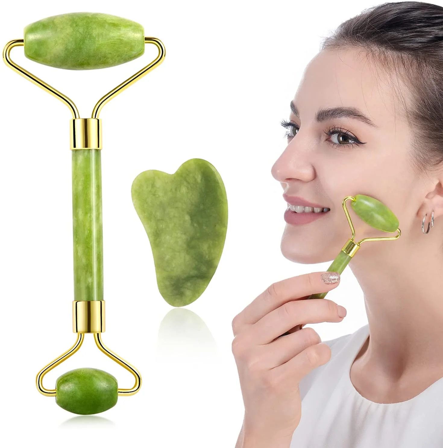 Note Face Brush And Jade Massager Set - Image 5