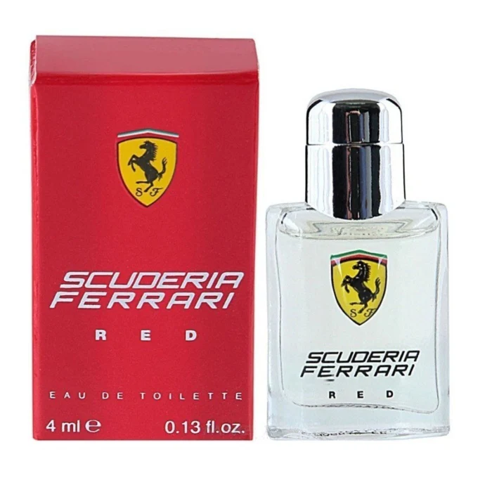 Mini Travel Ferrari Scuderia Red  Eau De Toilette for Men 4ml