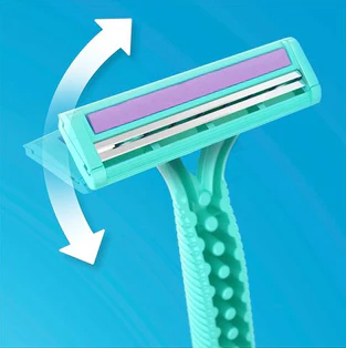 Gillette Simply Venus 2-Blade Disposable Razor for Women 8+4 - Image 3