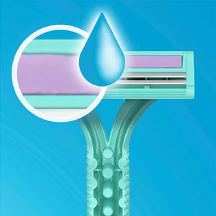 Gillette Simply Venus 2-Blade Disposable Razor for Women 8+4 - Image 4