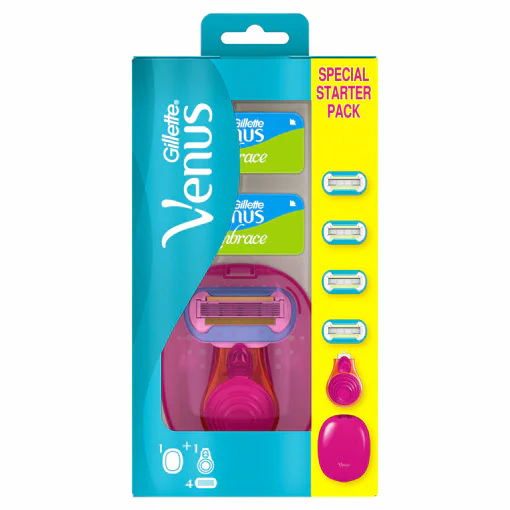 Gillette Venus Shaving Razor With Blades 4 Pieces
