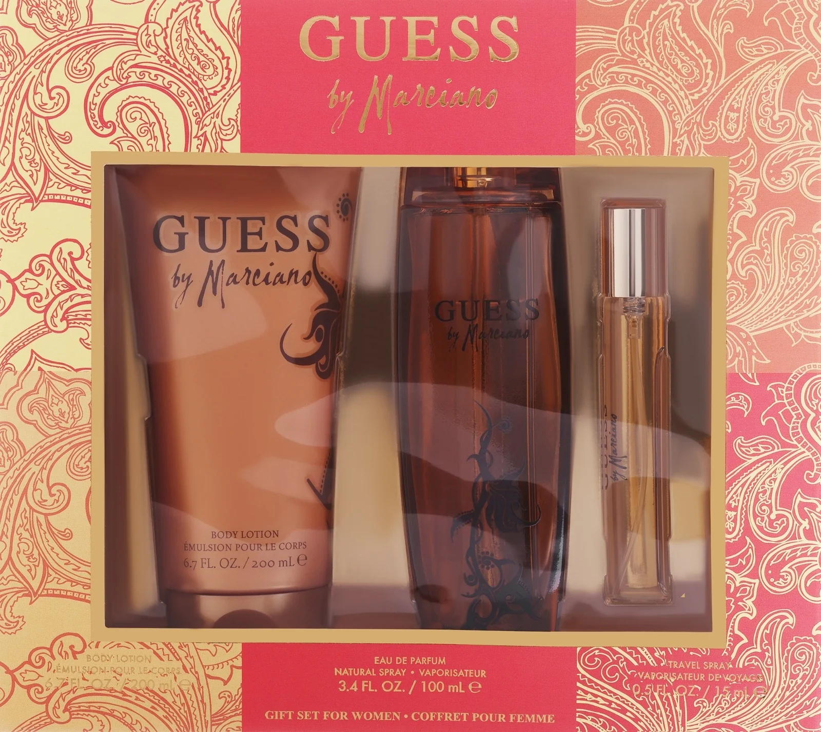 Guess By Marciano Set For Women Eau De Parfum 100ml + Travel Size 15ml + Body Lotion 200ml - Image 2