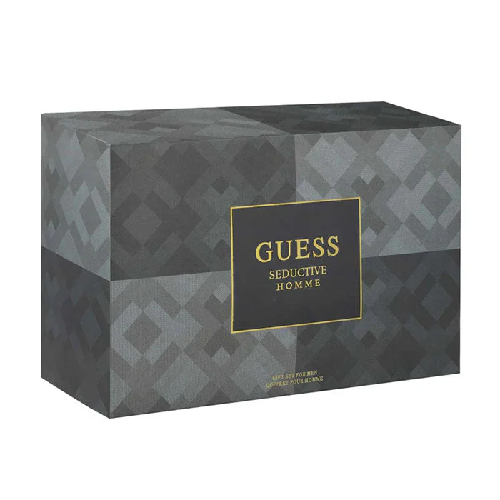 Guess Seductive Homme Set For Men Eau De Toilette 100ml + Deodorant Body Spray 226ml + Shower Gel 100ml + Pouch - Image 4