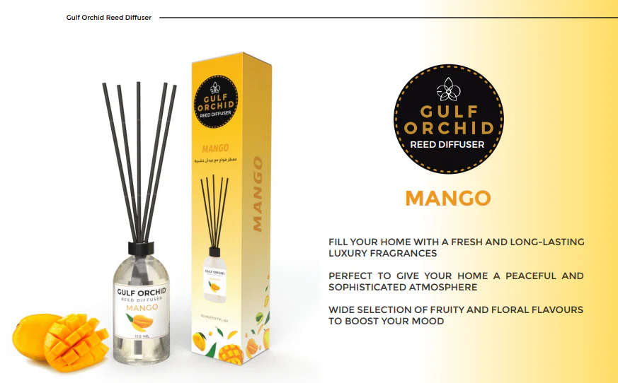 Gulf Orchid Mango Reed Diffuser 110ml - Image 2