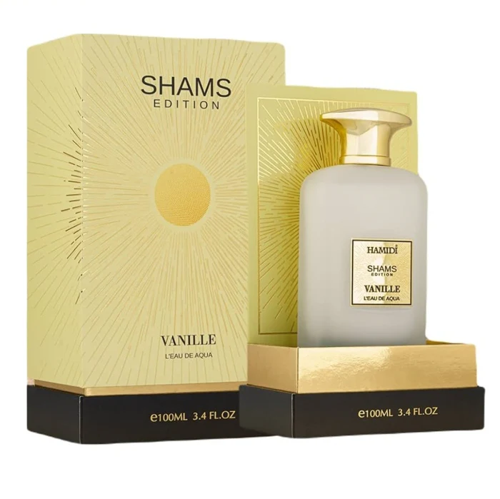 Hamidi Shams Edition Vanille LEau De Aqua Eau De Parfum For Unisex 100ml - Image 2