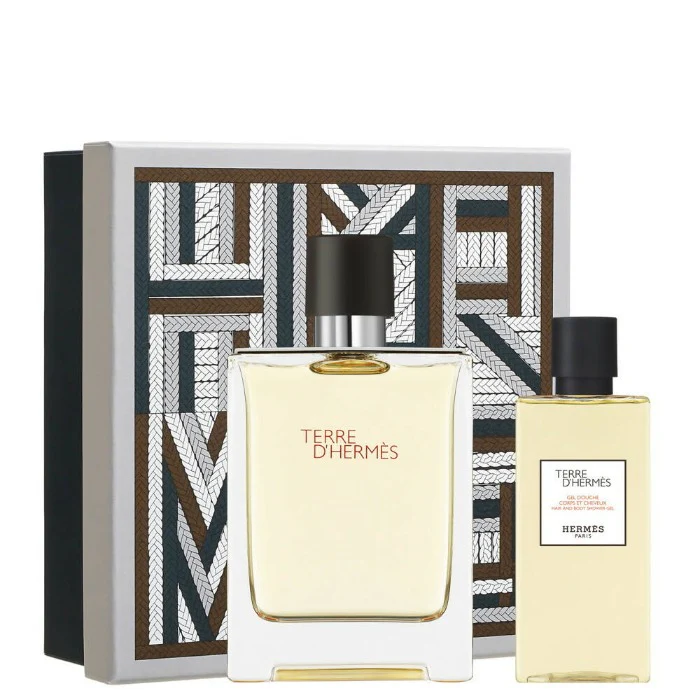 Hermes Terre D Hermes Set For Men Eau De Toilette For Men 100ml + Gel Douche 80ml - Image 3