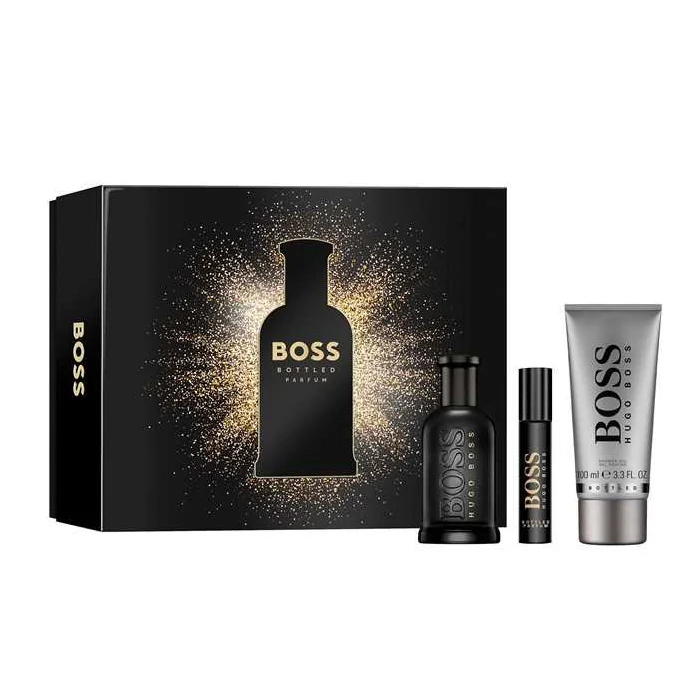 Hugo Boss Bottled Parfum Set For Men 3 Pieces - Image 2
