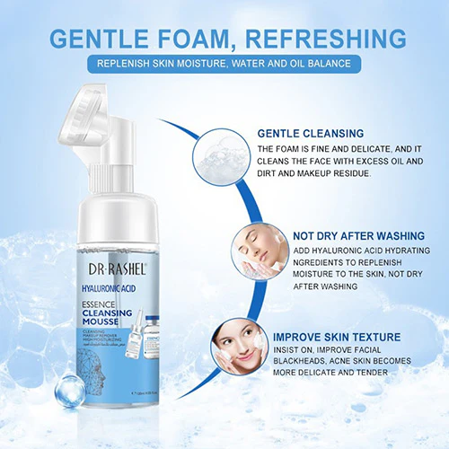 Dr. Rashel Hyaluronic Acid Essence Cleansing Mousse 125ml - Image 3