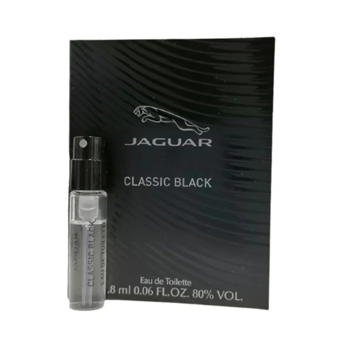 Sample Jaguar Classic Black Vials Eau De Toilette for Men 1.8ml