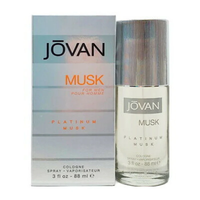 Jovan Platinum Musk Eau De Cologne for Men 88ml - Image 2