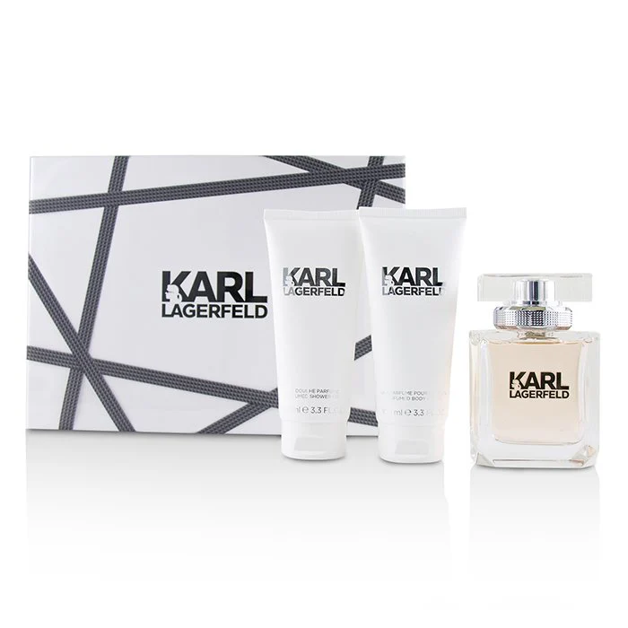 Karl Lagerfeld Set For Women Eau De Parfum 85ml + Body Lotion 100ml + Shower Gel 100ml - Image 2