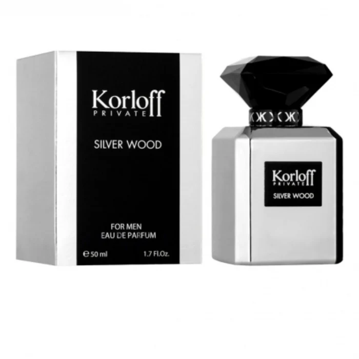 Korloff Private Silver Wood Eau De Parfum For Men 50ml - Image 2