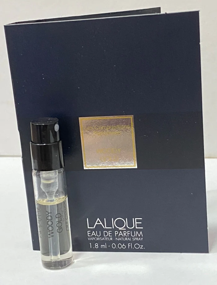 Sample Lalique Woody Gold Vials Eau De Parfum For Women 1.8ml - Image 2