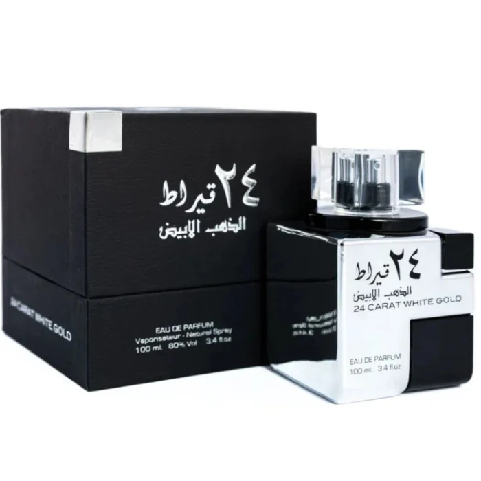 Lattafa 24 Carat White Gold Eau De Parfum For Unisex 100ml - Image 2