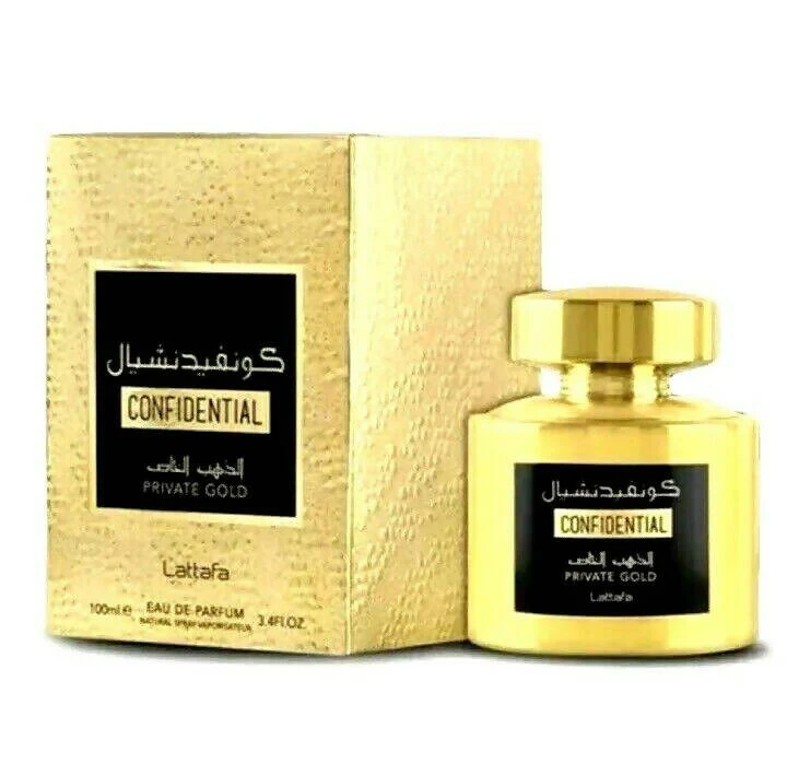 Lattafa Confidential Private Gold For Unisex Eau De Parfum 100ML S - Image 2