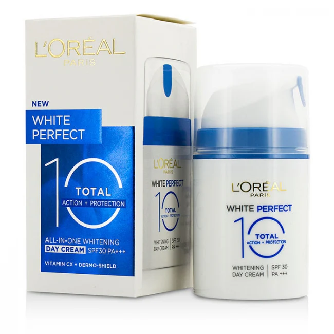Loreal Paris White Total 10 Whitening Day Cream SPF 30 OK 50ml - Image 2