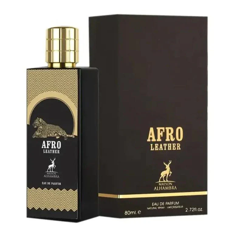 Maison Alhambra Afro Leather Eau De Parfum For Men 80ml - Image 3