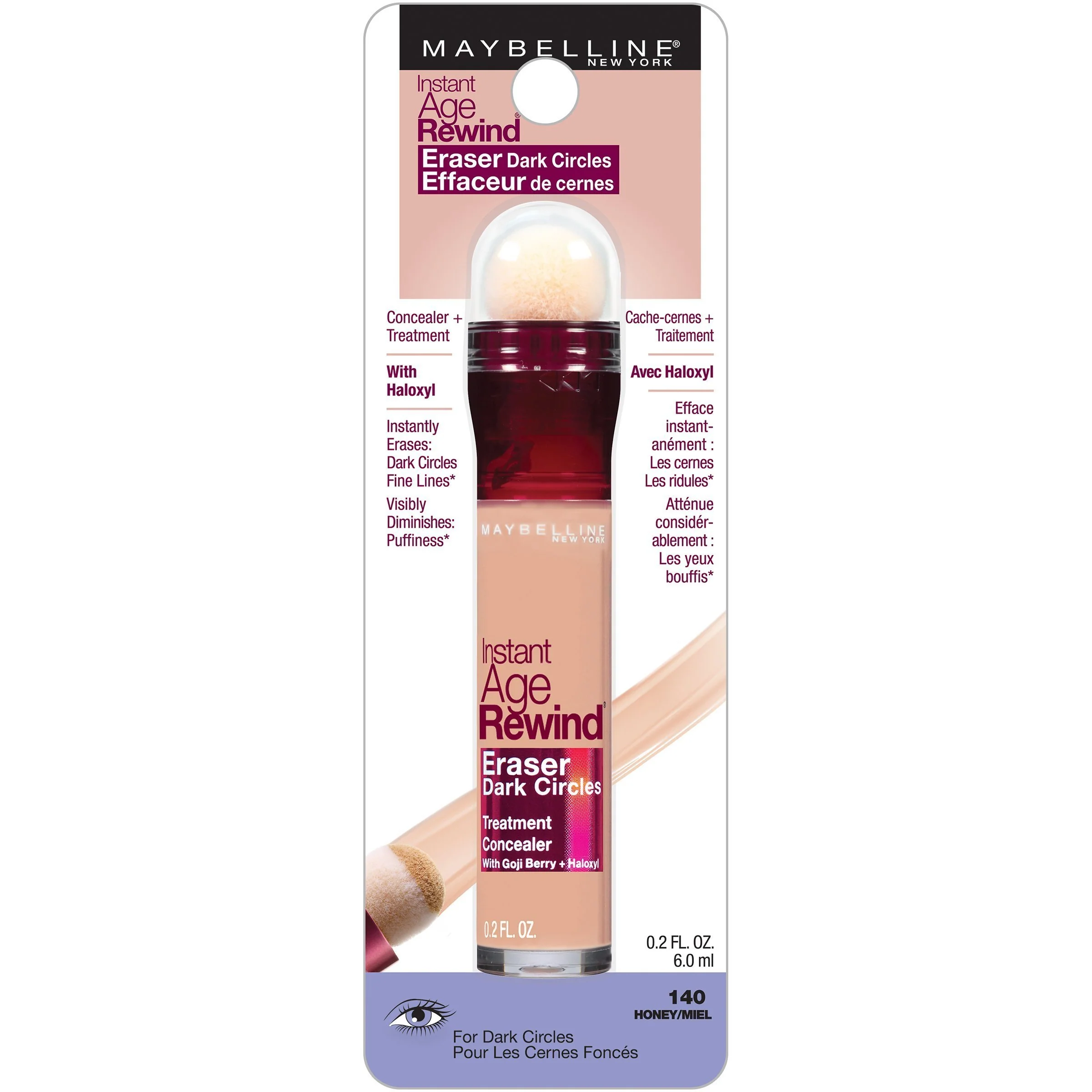 Maybelline New York Instant Age Rewind Concealer 140 Honey