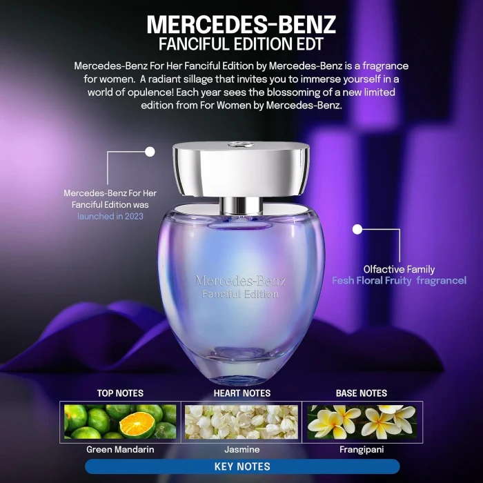 Mercedes Benz Fanciful Edition Eau De Toilette For Women 90ml - Image 3