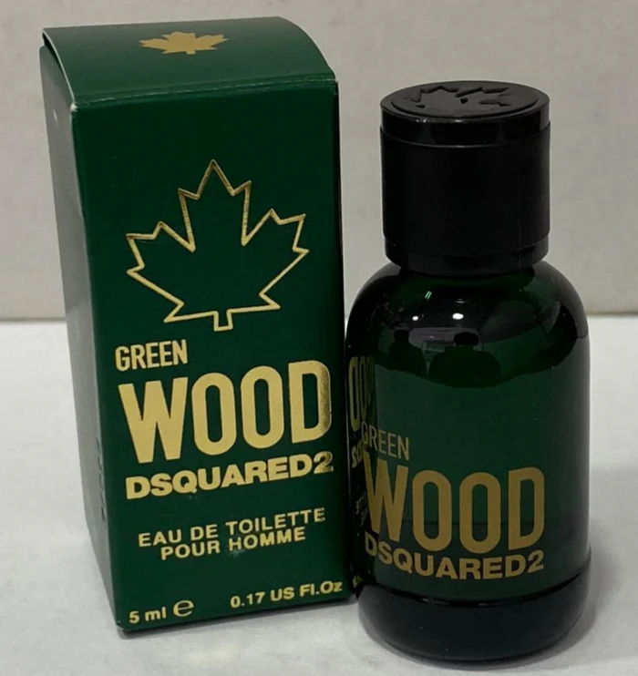 Mini Travel Dsquared2 Green Wood Miniature Eau De Toilette For Men 5ml - Image 2