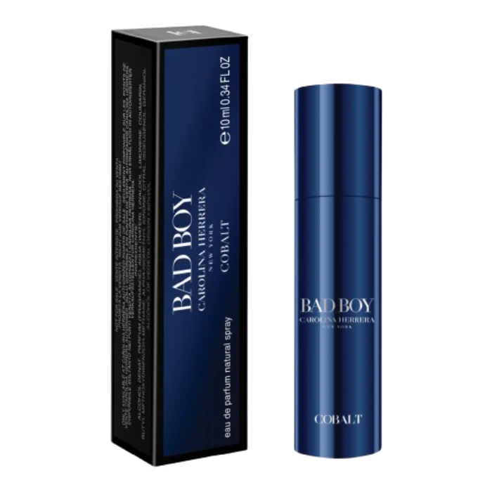 Mini Travel Carolina Herrera Bad Boy Cobalt Eau De Parfum For Men 10ml
