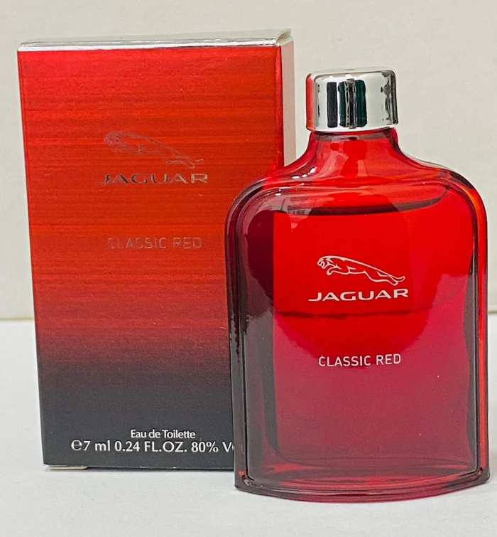 Mini travel Jaguar Classic Red Miniature Eau De Toilette For Men 7ml - Image 2