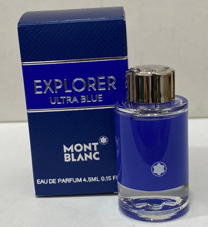 Mini Travel Mont blanc Explorer Ultra Blue Eau De Parfum For Men 4.5ml - Image 2